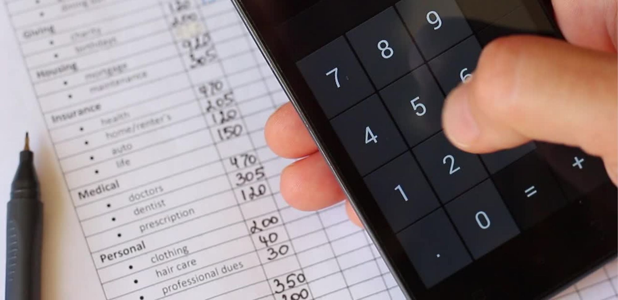 Calculating expenses