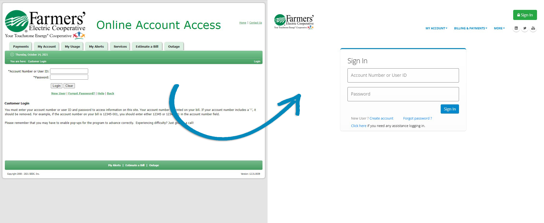 New Online Portal Features | Farmers' Electric Cooperative